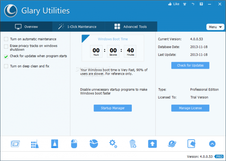 free for ios download Glary Utilities Pro 5.211.0.240