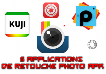 collection des 5 applications de retouche photo Apk