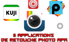 collection des 5 applications de retouche photo Apk
