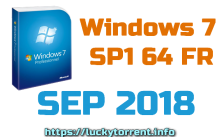 Windows 7 SP1 64 FR SEP 2018 Torrent