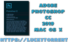 Adobe Photoshop CC 2019 + Crack Mac OS X