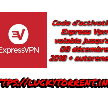 Code d'activation Express Vpn valable jusqu'au 08 décembre 2018 avec autorenews