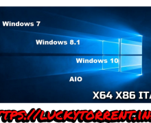 Windows 7, Windows 8.1 U3 e Windows 10 AIO SP1 x86 e x64 ITA Torrent