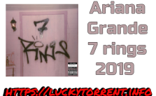 Ariana Grande 7 rings 2019