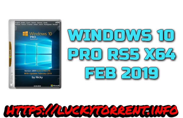 WINDOWS 10 PRO RS5 X64 FEB 2019 Torrent
