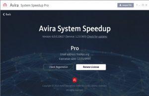 Avira System Speedup Pro 6.0.0.10627
