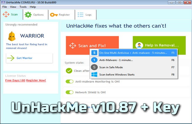 UnHackMe v10.87 + Key