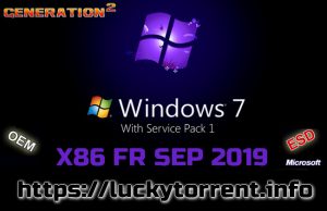 Windows 7 SP1 ULTIMATE X86 FR SEP 2019 Torrent