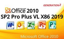 Office 2010 SP2 Pro Plus VL X86 2019