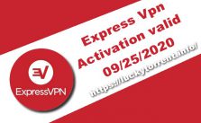 Express Vpn Activation valid 09/25/2020