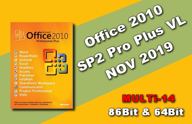 Office 2010 SP2 Pro Plus VL NOV 2019