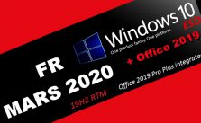Windows 10 Pro X64 incl Office 2019 fr-FR MARS 2020