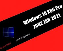 Windows 10 X86 Pro 20H2 JAN 2021